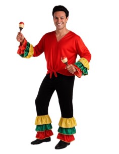 Costume Rumbero Taglia L - di alta qualità, ideale per il carnevale, feste a tema ed eventi speciali.